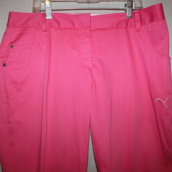 pink puma golf pants
